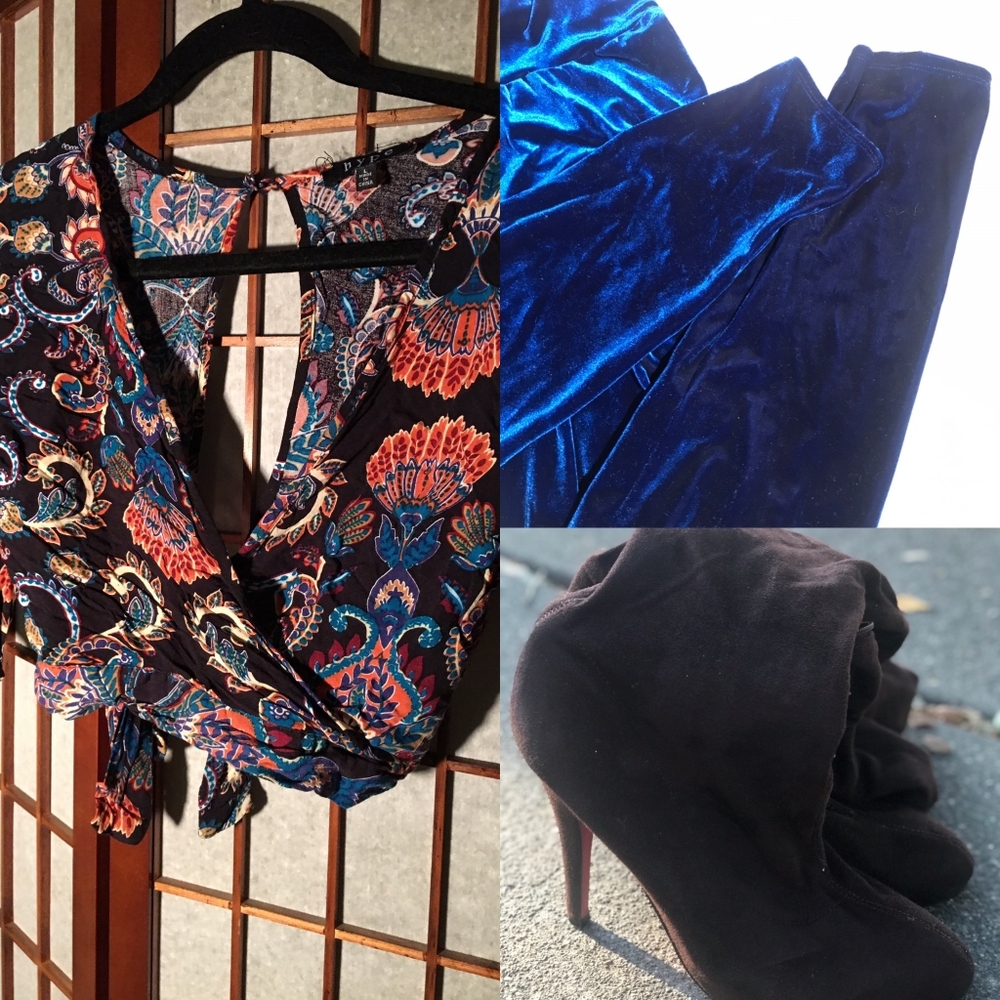 Entire Outfit $15! Shirt, Leggings high boots